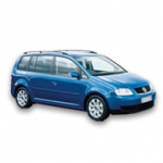 VW Touran blå - bilutleie i Oslo